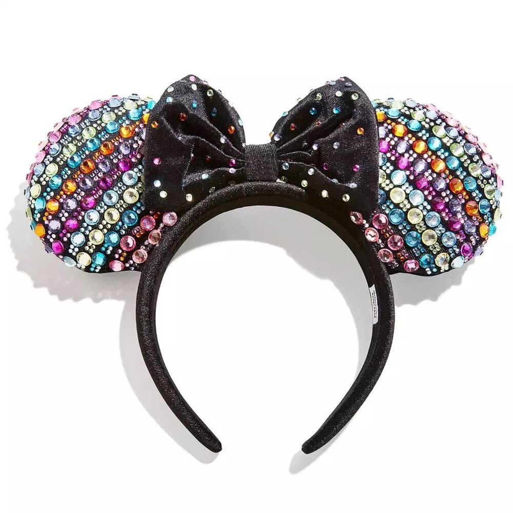 Minnie Mouse Multicolored Crystal Ear Headband for Adults by BaubleBar NWT